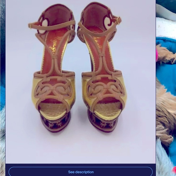 NIB $1150 Charlotte Olympia Heels Out of Africa - Picture 4 of 4